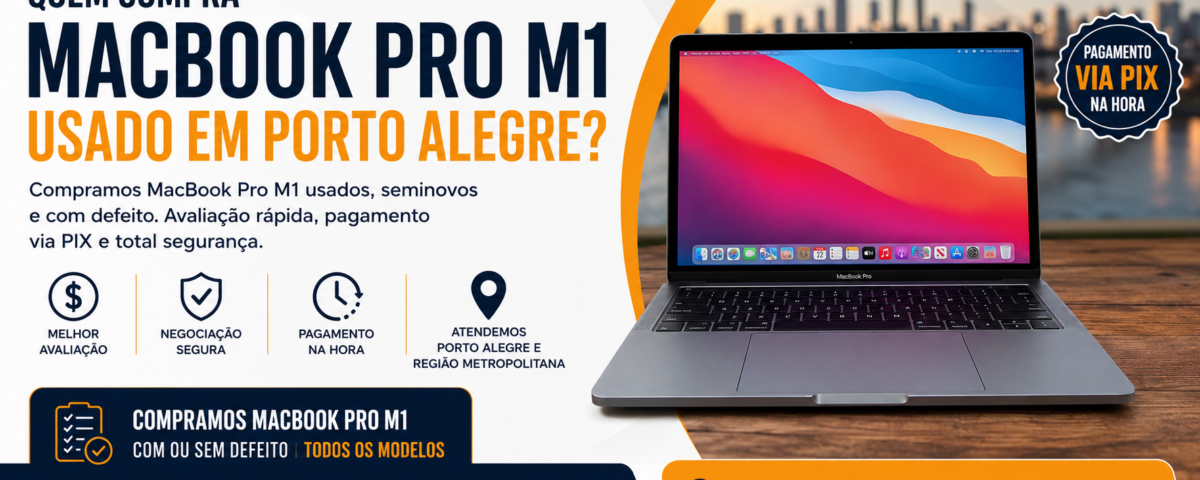 Compra de MacBook Pro M1 em POA