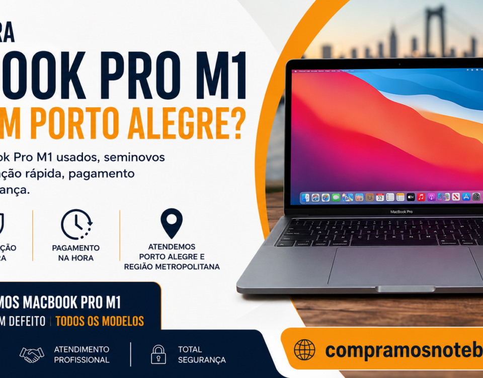 Compra de MacBook Pro M1 em POA